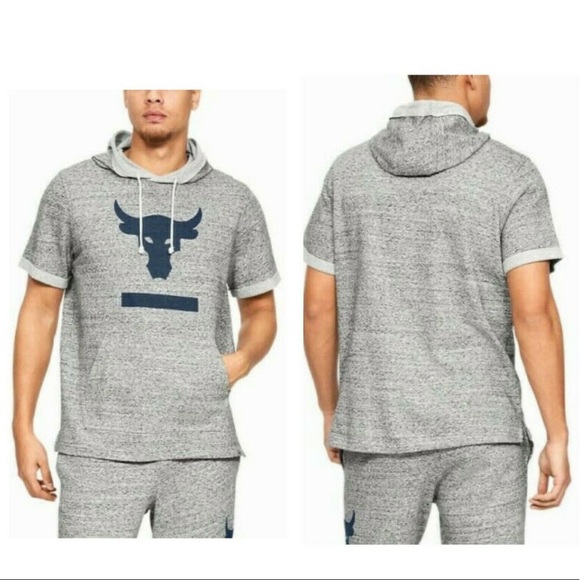 Under Armour Other - Under Armour Project Rock Terry Short Sleev Hoodie